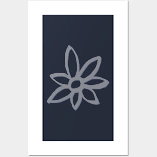 Another flower there, in blue Posters and Art